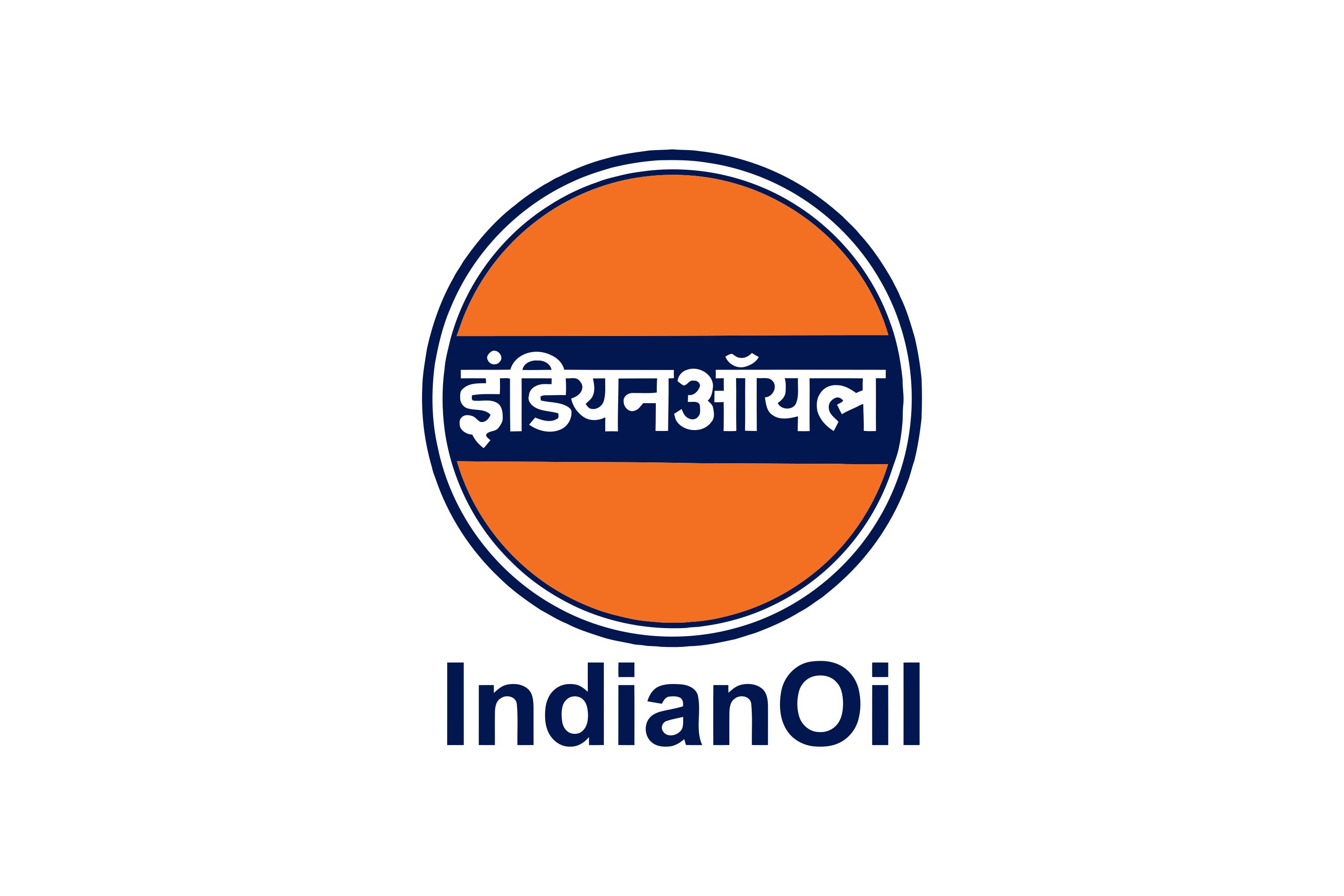 Indian Oil corporate logo, official wordmark, transparent background